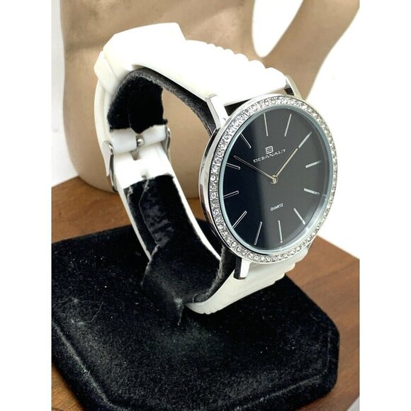 Oceanaut Women\'s Watch OC0262 Quartz Silver Black Dial White Rubber Band 40mm main image 11